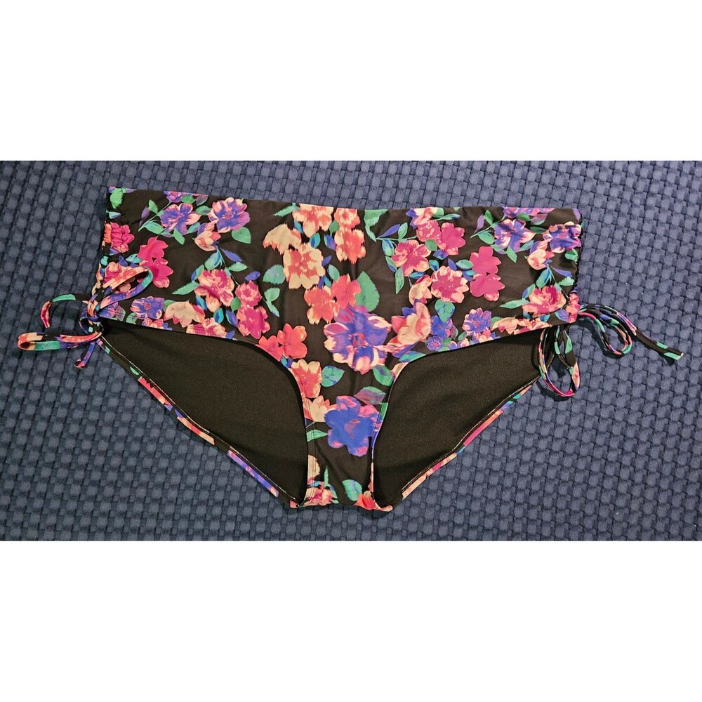 Time and Tru 3X Floral Two Piece Bikini Swimsuit